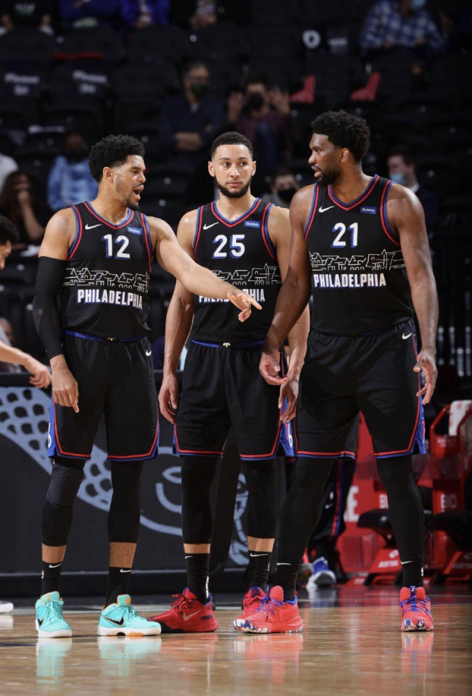  恩比德统治攻防两端76人轻取魔术